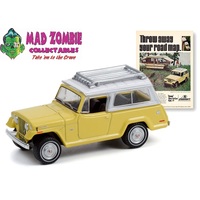 Greenlight 1:64 Vintage Ad Cars Series 6 - 1970 Jeepster Commando (Yellow with white top)