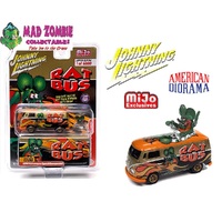 Johnny Lightning x American Diorama 1:64 - 1964 Volkswagen Rat Fink Rat Bus With Rat Fink Figure