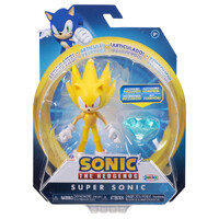 Sonic the Hedgehog 4" Articulated Figure with Accessory Wave 8 - Super Sonic