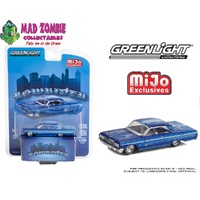 Greenlight 1/64 Lowrider 1964 Chevrolet Impala SS Blue Limited 4,800 Pieces – Mijo Exclusive
