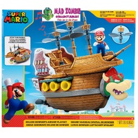 World of Nintendo Super Mario Deluxe Bowsers Ship Playset