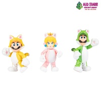 World of Nintendo Super Mario 4" 3D World 3 Pack
