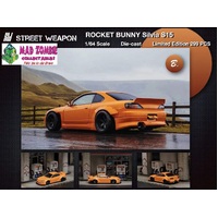Street Weapon 1:64 Scale - Nissan Silvia S15 Rocket Bunny Orange - Limited 299 Pieces World Wide
