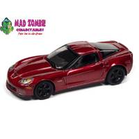 Johnny Lightning 1:64 Classic Gold 2022 Release 2 - 2012 Chevrolet Corvette Z06 (Crystal Red Metallic)