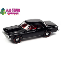 Johnny Lightning 1:64 Classic Gold 2022 Release 2 - 1962 Plymouth Savoy Max Wedge (Silhouette Black)