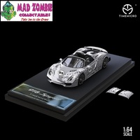 Time Micro 1/64 Scale - Porsche 918 Spyder Silver Pink - LImited to 999 Pieces World Wide