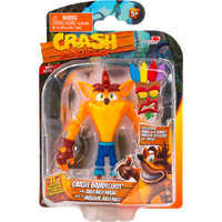 Crash Bandicoot 4.5” Action Figure (Wave 1) - Crash Bandicoot with Aku Aku Mask