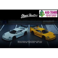 Stance Hunter 1/64 Scale - Ferrari F40 LM with removable engine cover White or Yellow - Limited to 599 Pieces World Wide