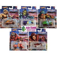 Hot Wheels 1/64 Masters of The Universe Motu Character Cars Complete Set of 5 Diecast Vehicles