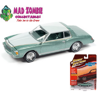 Johnny Lightning 1/64 Muscle Cars USA 2022 Release 2B - 1979 Chevrolet Monte Carlo (Medium Green Firemist Poly Body w/Light Green Upper Color (2-Tone)