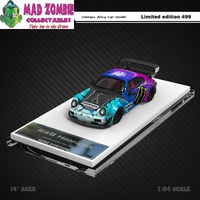 Time Micro 1/64 Scale - Porsche RWB964 Widebody Hoonigan Drift 43# Livery - Limited to 499 World Wide