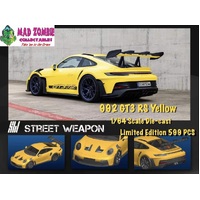 Street Weapon 1:64 Scale - Porsche 992 GT3 RS Yellow