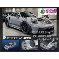 Street Weapon 1:64 Scale - Porsche 992 GT3 RS Grey