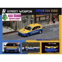 Street Weapon 1:64 Scale - Honda Civic EG6 Spoon - Limited to 299 Pieces World Wide