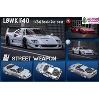 Street Weapon 1:64 Scale - LBWK Ferrari F40 Red or White