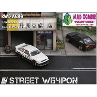 Street Weapon 1:64 Scale - RWB AE86 White/Black - Limited to 499 World Wide