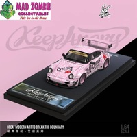 MoreArt 1/64 Scale - Porsche RWB964 Wide Body Keep Angry Livery Pink 