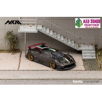 HKM - Pagani Imola V12 Cabone Black with Italian Stripe 