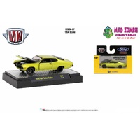 M2 Machines Detroit Muscle 1:64 Scale  Release 67  - 1970 Ford Torino Cobra - Satin Yellow