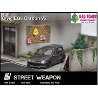 Street Weapon 1/64 Scale - Honda Civic EG6 Full Carbon - Limited to 300 Pieces World Wide