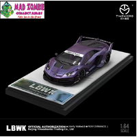 Time Micro 1/64 Scale - LWBK Lamborghini LP700 GTEVO Wide Body Purple - Limited to 699 World Wide