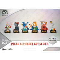 Beast Kingdom Mini D Stage Disney 100 Years of Wonder Pixar Alphabet Art Series Set - Set of 6