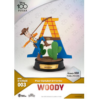 Beast Kingdom Mini D Stage Disney 100 Years of Wonder Pixar Alphabet Art Series Set - Woody