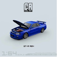 Cool Art - Nissan GT-R R34 - Blue (Limited to 500 Pieces World Wide)