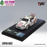 TPC 1/64 Scale - Toyota Supra JZA80 Castrol Livery White - Limited to 499 Pieces World Wide