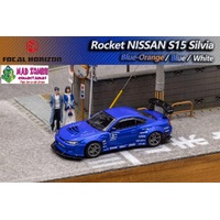 Focal Horizon 1/64 - Pandem Rocket Bunny Nissan Silvia S15 Blue