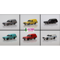 DDA OZ Wheels 1/64 - Holden Panel Van Assortment (6 Cars)