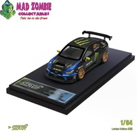 Time Micro 1/64 Scale - WRX STI VA Version 2014 Black-blue Monster #43 (Limited to 499 World Wide)