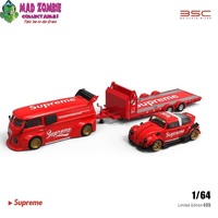 Briscale Micro 1/64 Scale - Trailer Set - Beetle + VW T1 + Trailer Supreme (Limited to 499 Pieces World Wide)