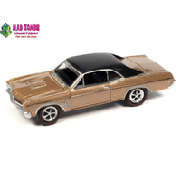 Johnny Lightning 1/64  - Muscle Cars USA 2023 Release 1 Version A - 1967 Buick GS 400 (Gold Mist Poly w/Flat Black Roof)