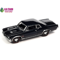Johnny Lightning 1/64  - Muscle Cars USA 2023 Release 1 Version A - 1964 Pontiac GTO (Nocturne Blue Poly