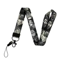 Horror Lanyard - Group - Black & White