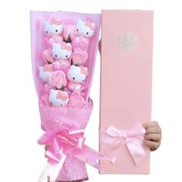 Sanrio Hello Kitty Deluxe Pink Valentines Bouquet in Gift Box
