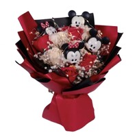 Disney Mickey & Minne Mouse Valentines Bouquet