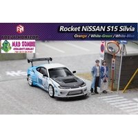 Focal Horizon 1/64 - Nissan Silvia S15 Rocket Bunny White/Blue