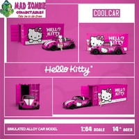 Cool Car 1/64 - RWB Beetle Targa Container + Hello Kitty Figure + Car (Limited to 500 Pieces World Wide)