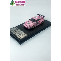 King Model 1/64 Scale - Rauh-Welt 964 High Wing Hoonigan Pink #43 (Limited to 499 Pieces World Wide)