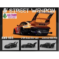 Street Weapon 1/64 Scale - RWB 993 Red Orange Dragon Ball Z (Limited to 499 Pieces World Wide)