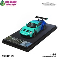 Aurora Model 1/64 Scale -Porsche 911-992 GT3 RS Falken - (Limited to 499 Pieces World Wide)