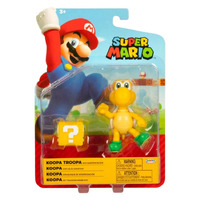 Nintendo Super Mario 4" Action Figure Wave 34 - Koopa Troopa with ? Block