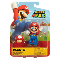 Nintendo Super Mario 4" Action Figure Wave 34 - Mario with Super Mushroom