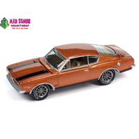 Johnny Lightning 1/64  - Classic Gold 2023 Release 2 Set B - 1969 Plymouth Barracuda (Bronze Fire)