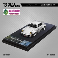 Mini Station 1/64 Scale - RWB 964 Ducktail Samurai White - (Limited to 499 Pieces World Wide)