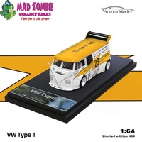 Aurora Model 1/64 Scale - Volkswagen Bus T1 Van Lighting Livery - (Limited to 499 Pieces World Wide)