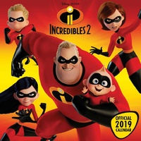 Incredibles 2 2019 Calendar - Square Wall Format