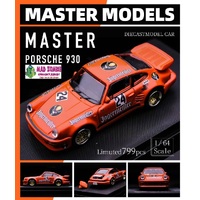 Master 1/64 Scale - Porsche Black Bird 911 930 Turbo Openable Tailhood Visible Engine. Jagermeister (Limited to 799 Pieces World Wide)